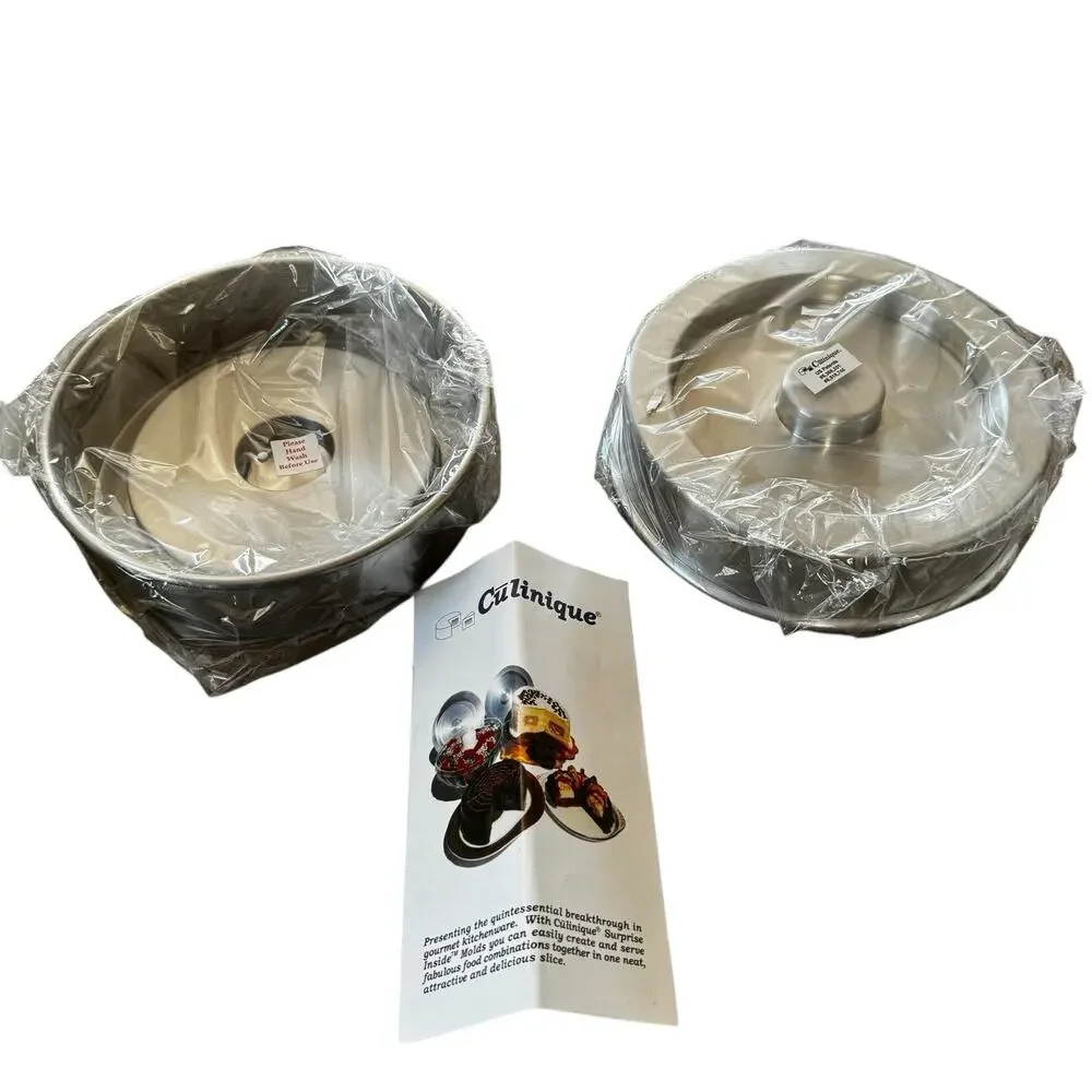 Culinique Specialty Food Molding System Cake Pan Set Gourmet Kitchenware QVC 90s